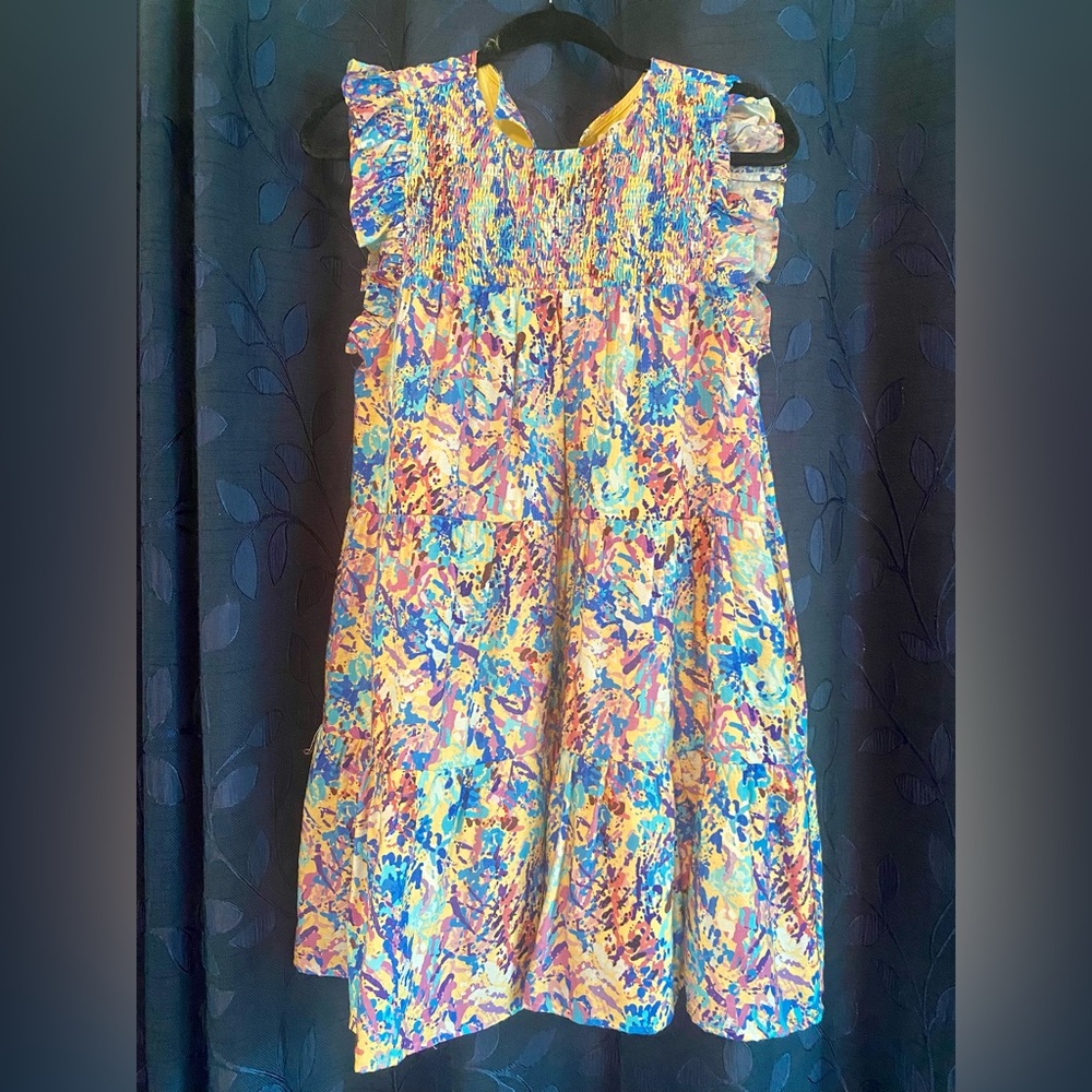 NWT Beautiful TCEC Floral Swing Dress Size S
